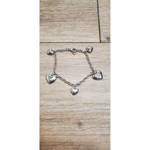 Chisel Stainless Steel Polished‎ Heart Bracelet